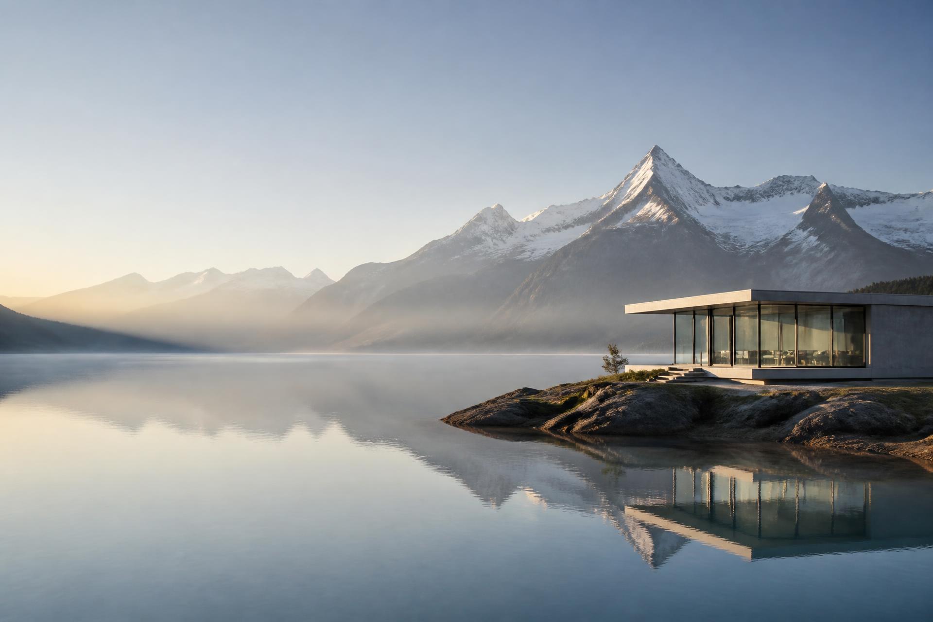 Swiss alpine landscape representing precision and calm